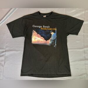 George Strait Honkytonkville Tour 2004 T Shirt Country Music Graphic Men’s XL